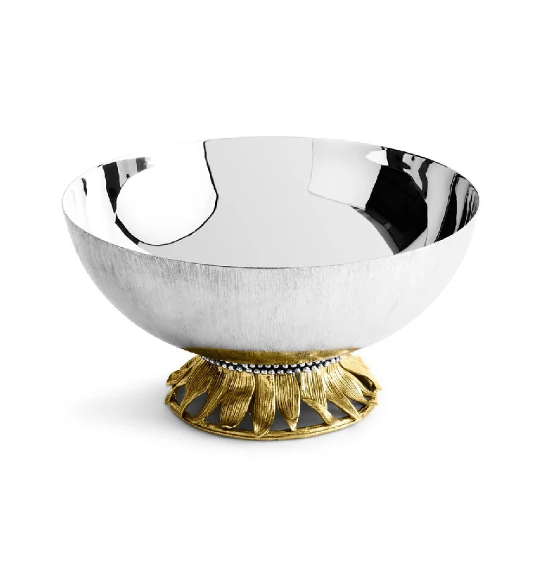 modern dinnerware for casual dining events-Michael Aram Sunflower Serving Bowl