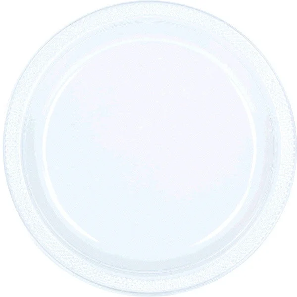 simple and elegant dinnerware set-PLATE - CLEAR 9" PLASTIC  20 CT/PKG