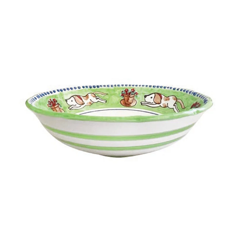 simple dinner plates for casual events-Vietri Campagna Cane (Dog) Large Serving Bowl