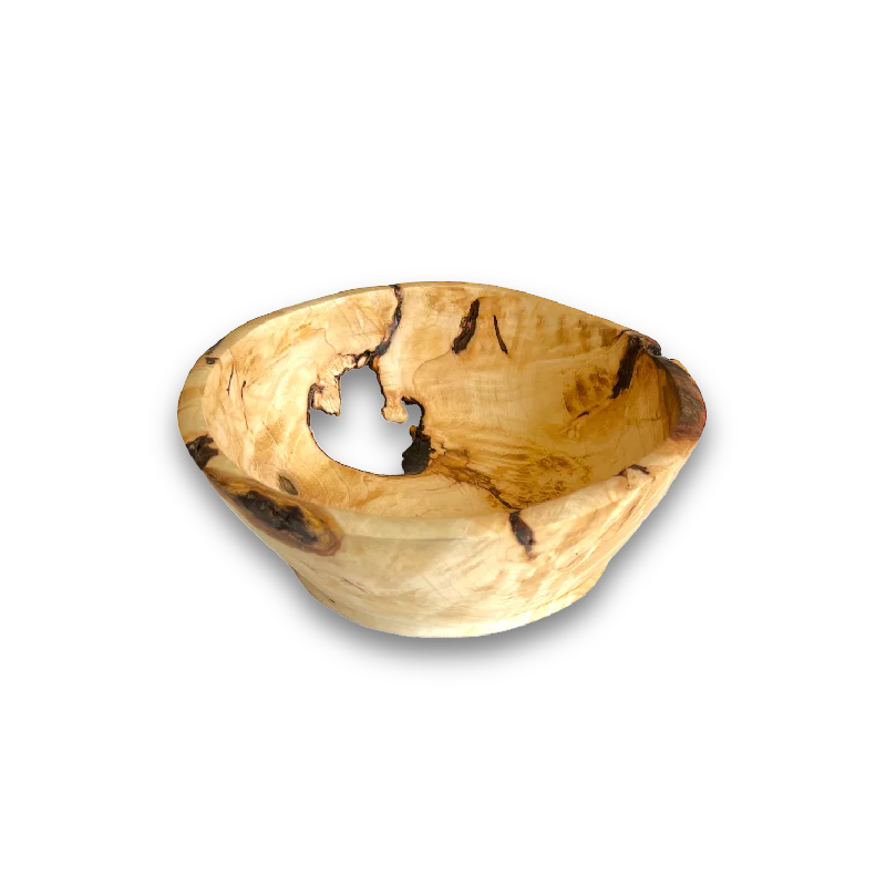 dinnerware for family reunions and holidays-Sprungwood Maple Burl Bowl (#124)