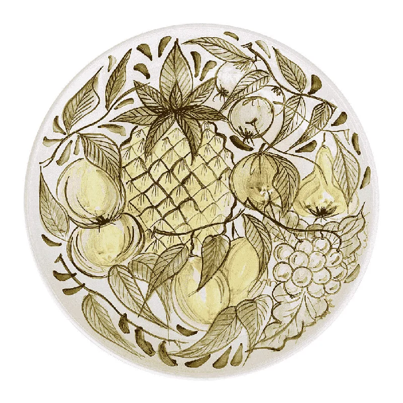 modern dinner plates with a sleek design-Fruit Charger Plate