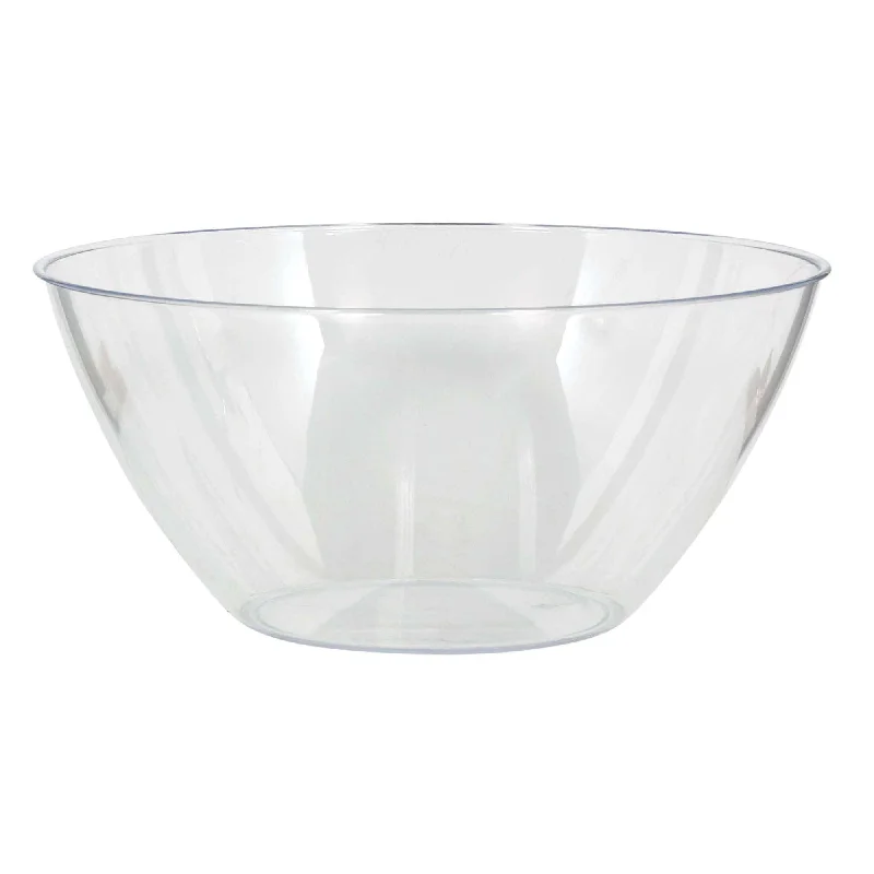 stylish ceramic plates for daily use-Clear Recyclable Plastic Bowls, 5 Count