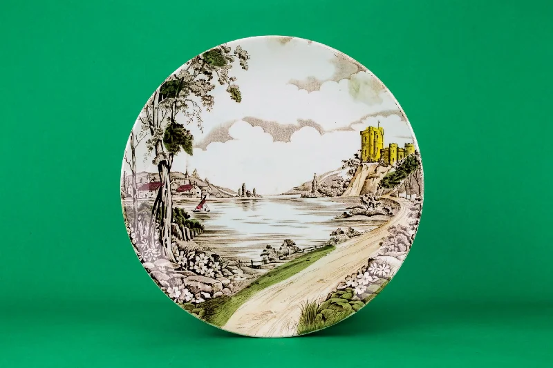 modern dinner plates with bold designs-4 Retro pottery plates