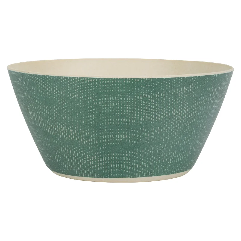 dinnerware set with matching trays-Green Bamboo Melamine Bowls, 3 Count