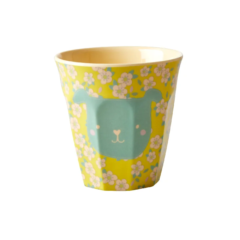 luxury ceramic mugs for collectors-Rice DK Small Melamine Kid Cup - Yellow