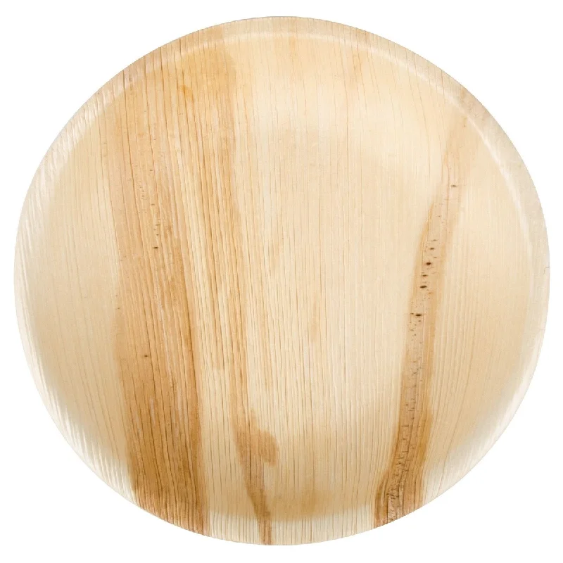 colorful plates for dinner parties-Daily Boutik Palm Leaf Plates Round 7" Inch (Set of 25/50/100)