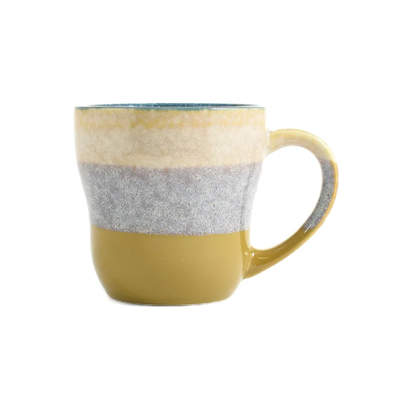 dinnerware with matching serving dishes-Okita Mug, Yellow Stripe