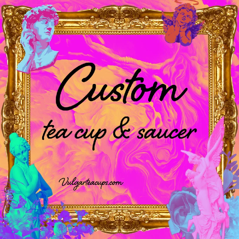 insulated coffee mugs for busy mornings-Customized Vulgar Tea Cup