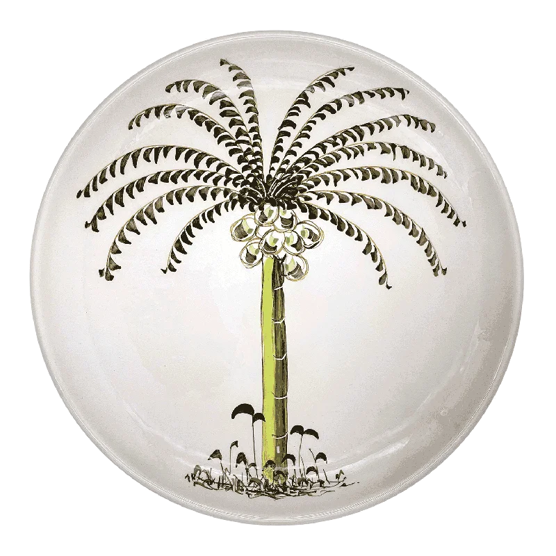 casual dinnerware set for everyday meals-Palm Charger Plate