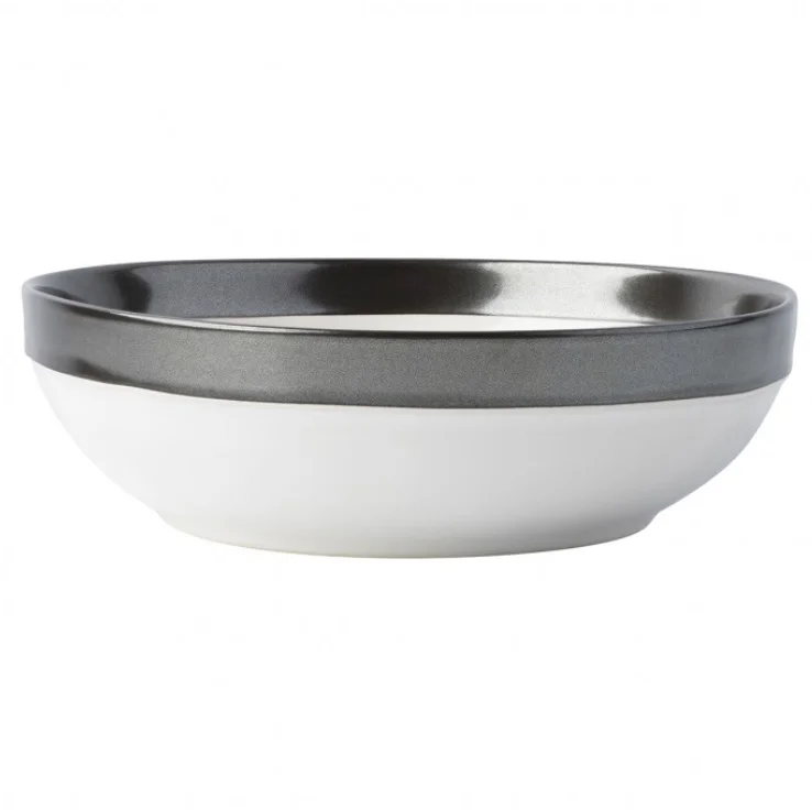 dinnerware for hosting family reunions-Juliska Emerson White Pewter Coupe Bowl