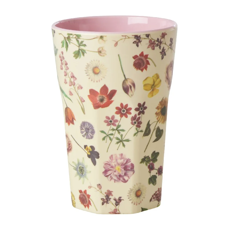 unique photo mugs for gift giving-Rice DK Melamine Cup with Floras Dream Print - Tall - 400ml