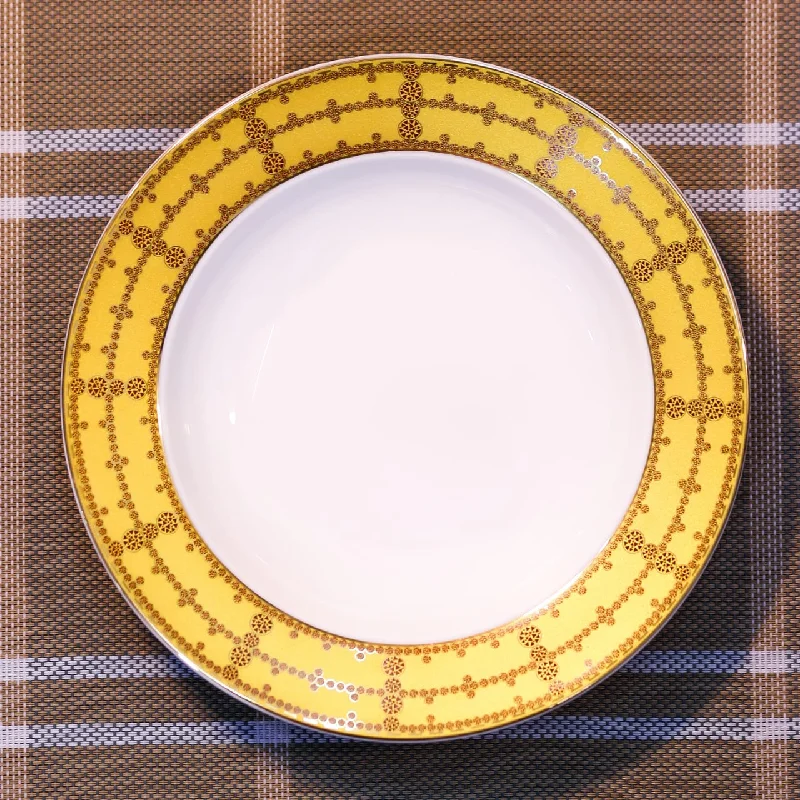 sustainable plates for family meals-PLATE DEEP ROYAL BISTRO P-915Y BASIC