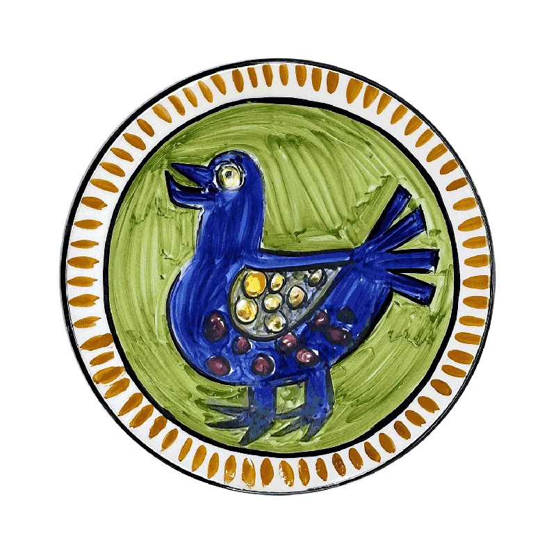 high-end stoneware dinnerware set-Rooster Gozo Dinner Plate