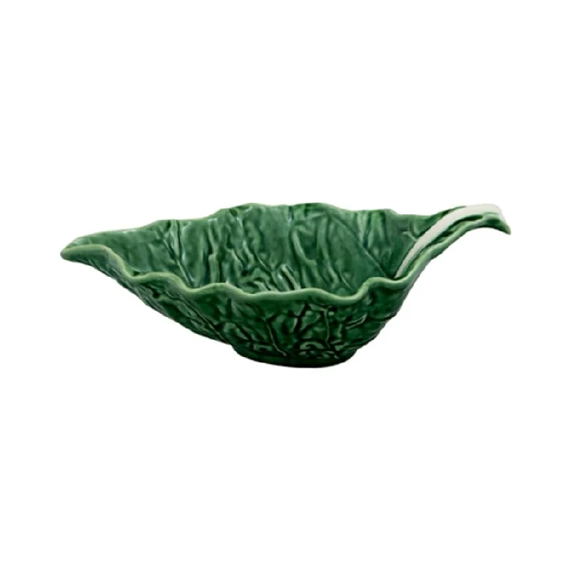 modern dinnerware set for casual dinners-Bordallo Pinheiro Cabbage Sauceboat