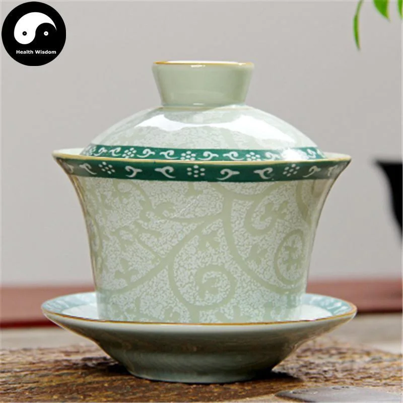 high-quality travel mugs for coffee drinkers-Ceramic Gaiwan Tea Cup 110ml 盖碗