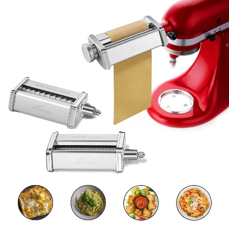 glass dinnerware set for fine dining-Attachment for KitchenAid Stand Mixer Included Pasta Sheet Roller