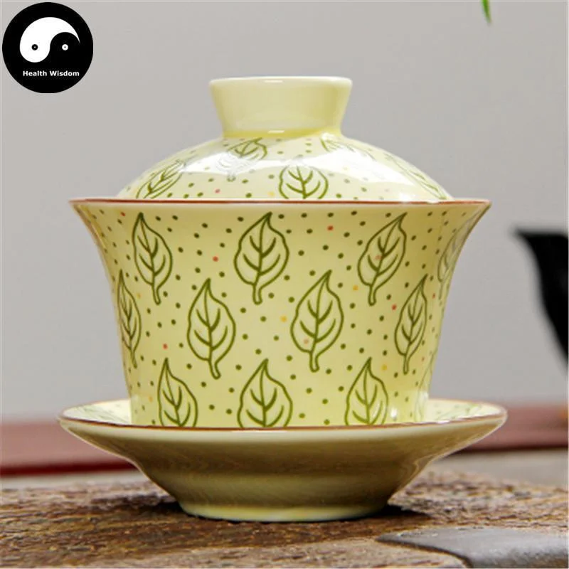 stylish coffee cups for office use-Ceramic Gaiwan Tea Cup 110ml 盖碗