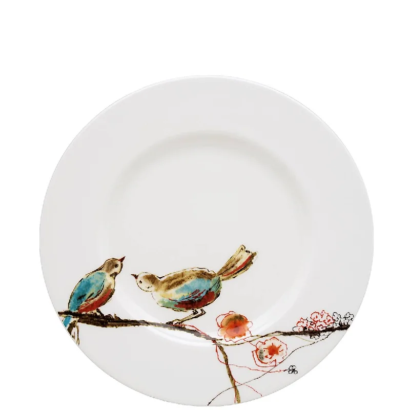 colorful plates for dinner parties-Chirp Salad Plate