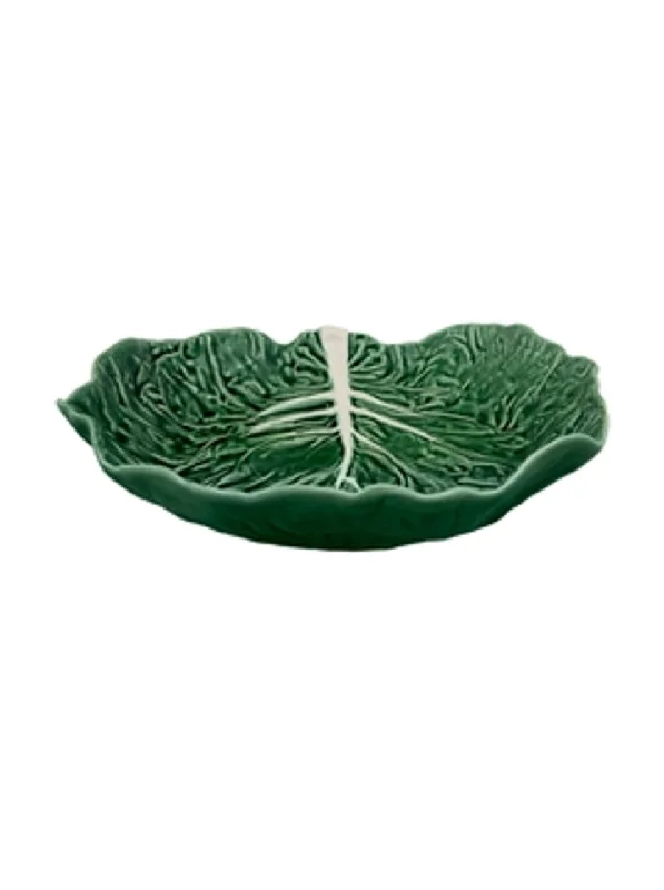 luxury dinner plates for hosting events-Vista Alegre Bordallo Pinheiro Cabbage Salad Bowl Medium - Green