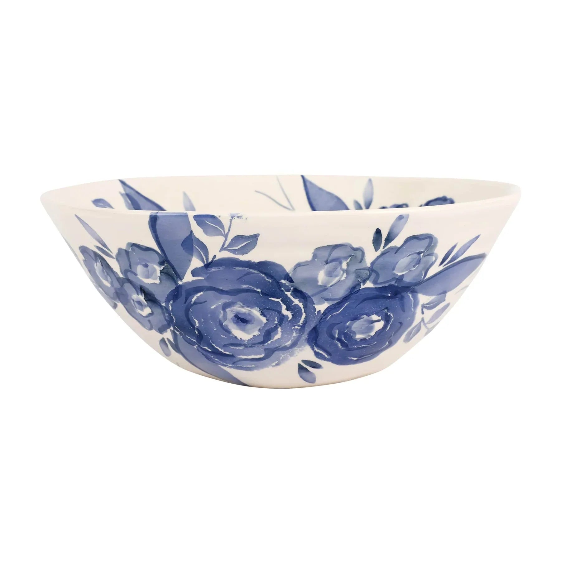 premium dinner plates with intricate designs-Vietri Bowl Camellia Deep Serving Bowl