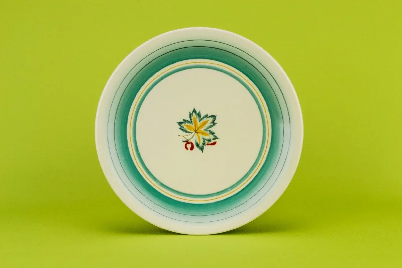 colorful dinnerware for festive occasions-6 small green plates