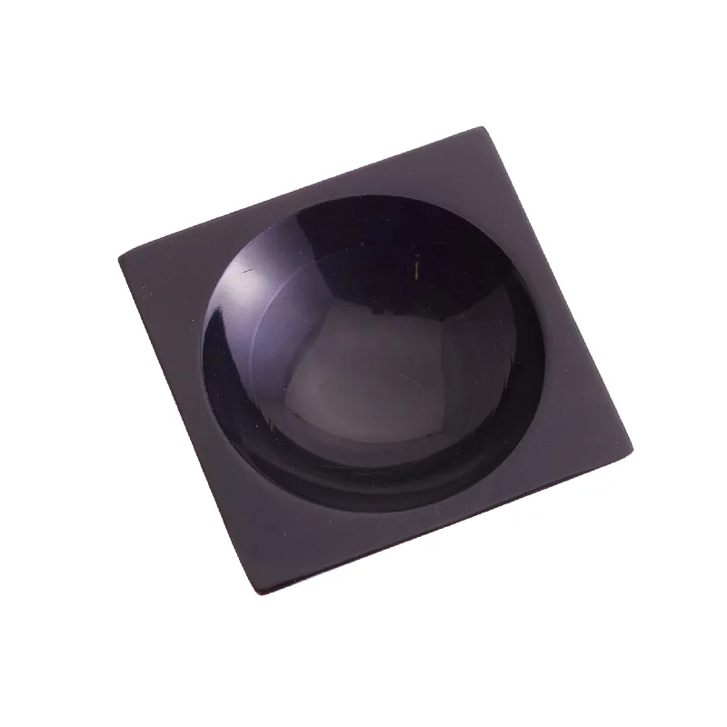 disposable dinnerware for casual parties-Sarah Petherick Black Horn Square Pinch Bowl, 6cm