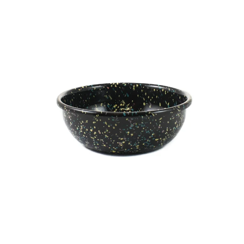 dinnerware for modern kitchens-Kapka x Sous Chef Galaxy Splatter Enamel Shallow Bowl, 14cm