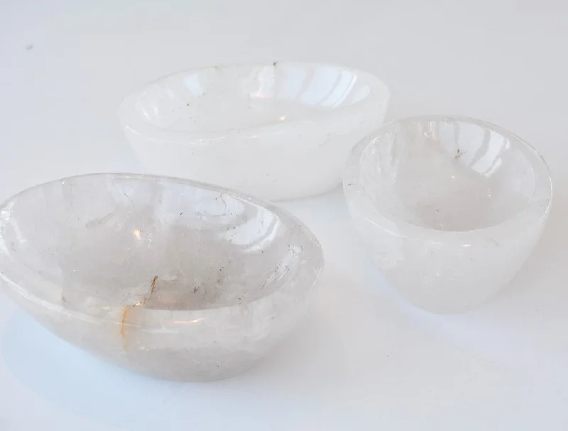 modern dinnerware for special occasions-white quartz bowls