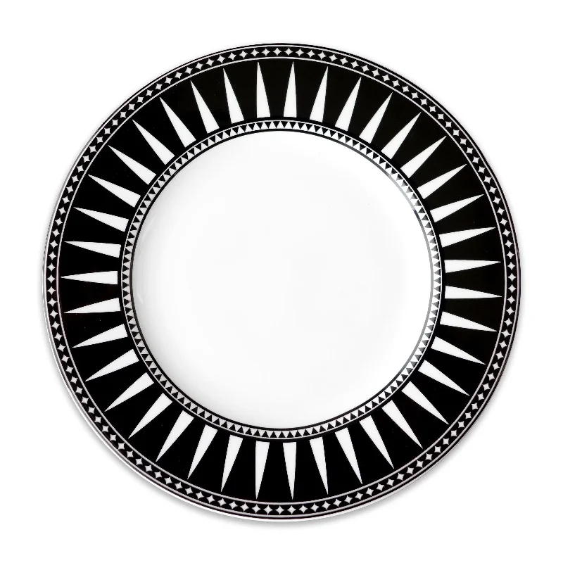 modern dinner plates with bold designs-Marrakech Rimmed Dinner Plate