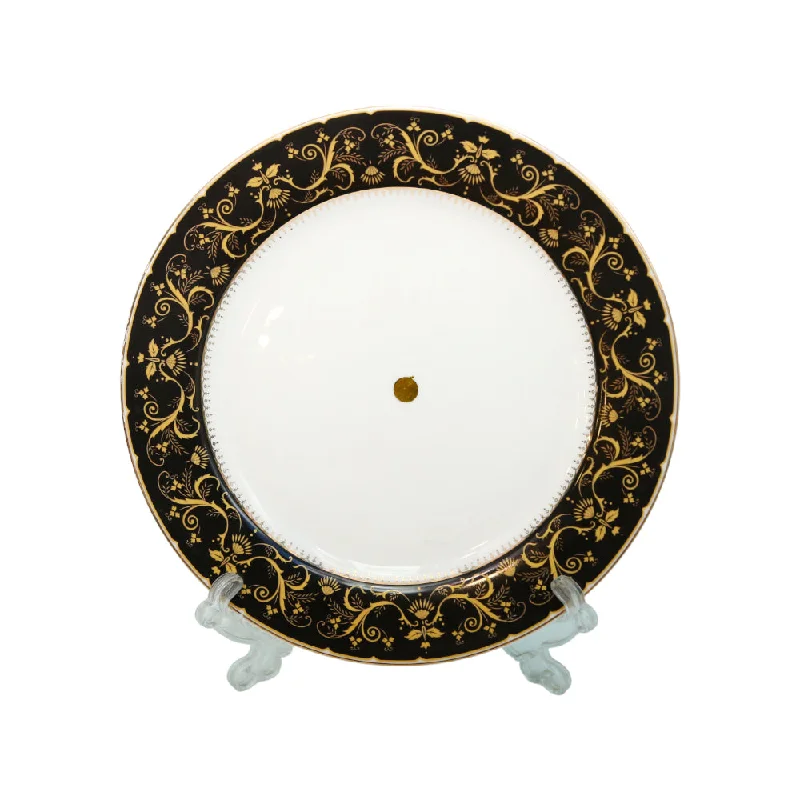 elegant dinner plates with gold accents-PLATE DINNER ROYAL BISTRO P-692B BASIC