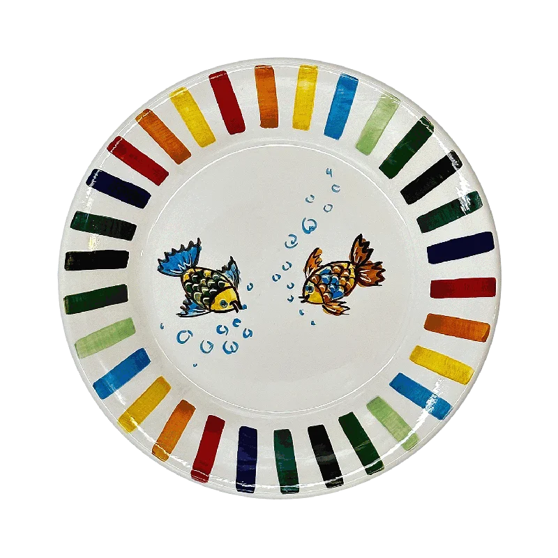 set of unique dinner plates for events-Rainbow Children's Plate