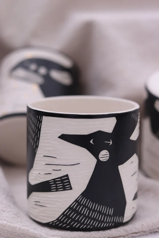 unique tea mugs for tea parties-BAIYA Studio Handmade Bird Cup