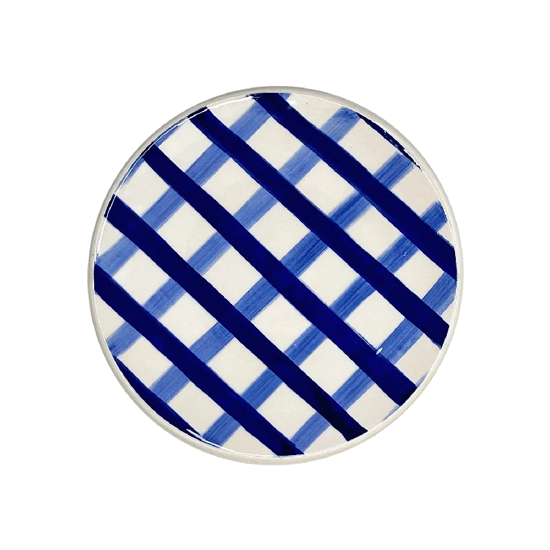 dinnerware set for modern homes-Blue Trellis Side Plate