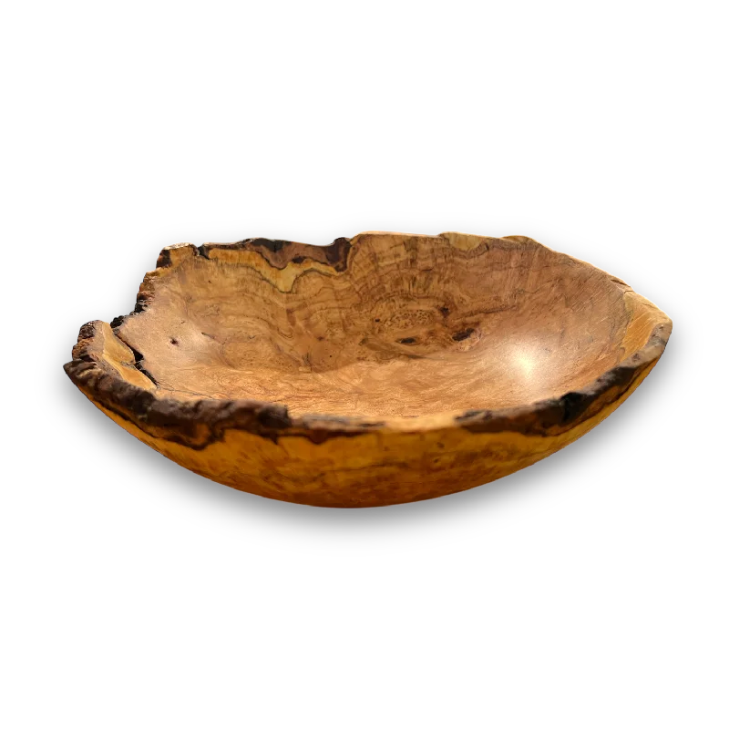 reusable plates for family use-Sprungwood Cherry Burl Bowl (#22)