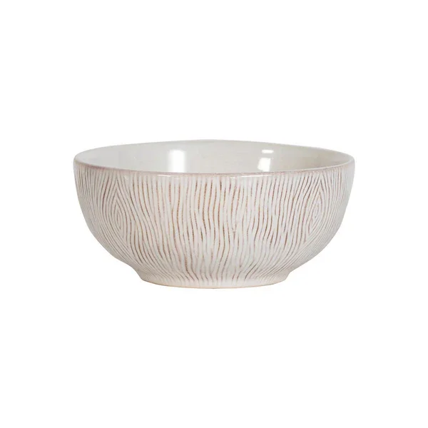 high-quality plates for family dinners-Juliska Blenheim Oak Cereal/Ice Cream Bowl - Whitewash