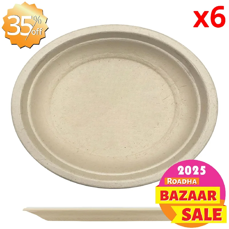 dinnerware set for upscale home parties-6-pcs Paper Plate (32 x 25cm)