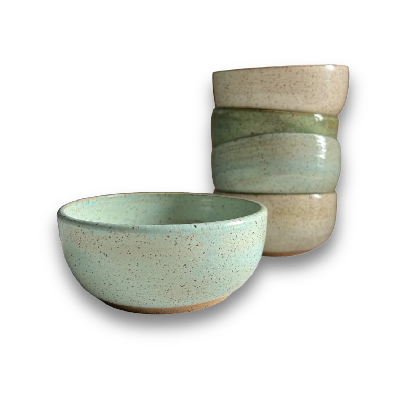 dinnerware set for picnics and BBQs-Bowls by Stone Ridge Pottery