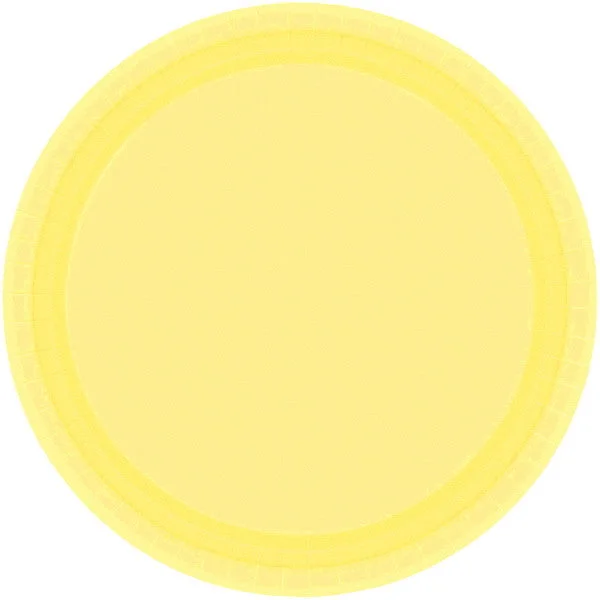 unbreakable dinnerware for kids-PAPER PLATE - LIGHT YELLOW   10.5"  20CNT