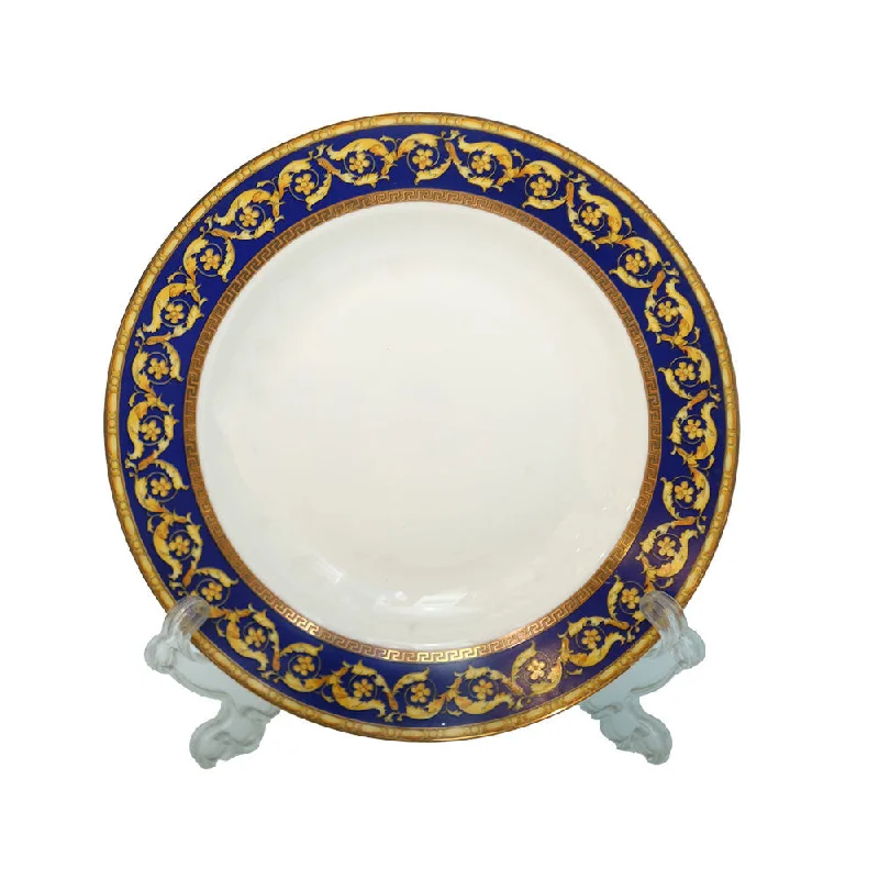 modern dinner plates with bold designs-PLATE DEEP ROYAL BISTRO 8.75DP-215