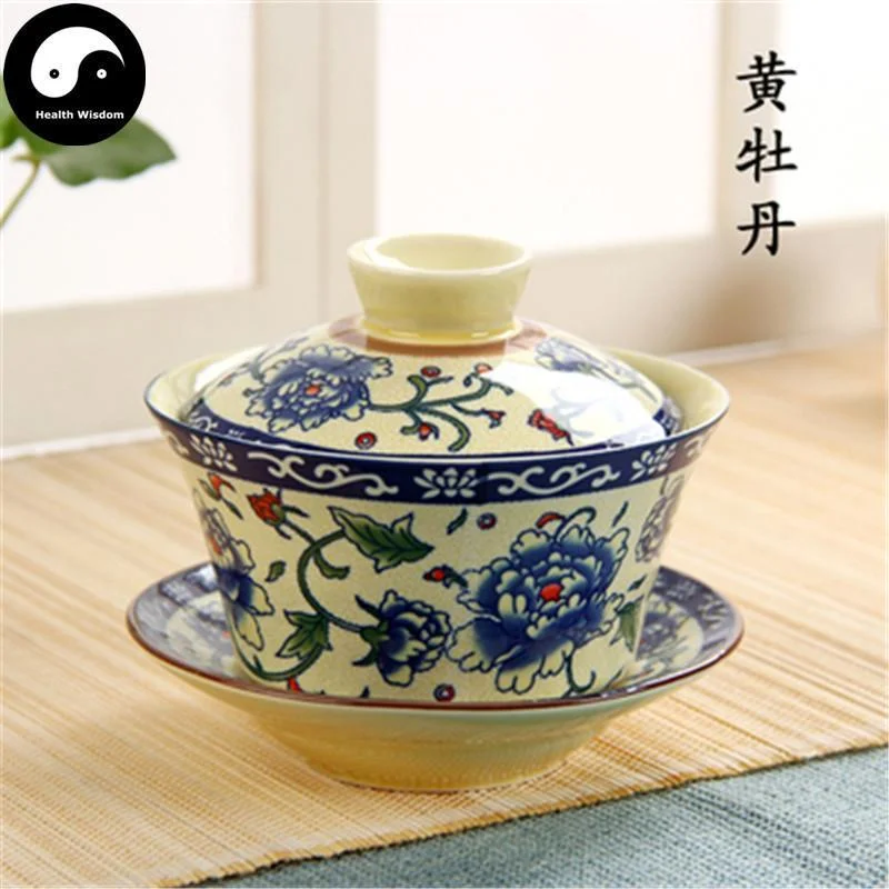 ceramic coffee mugs for special occasions-Ceramic Gaiwan Tea Cup 180ml 盖碗