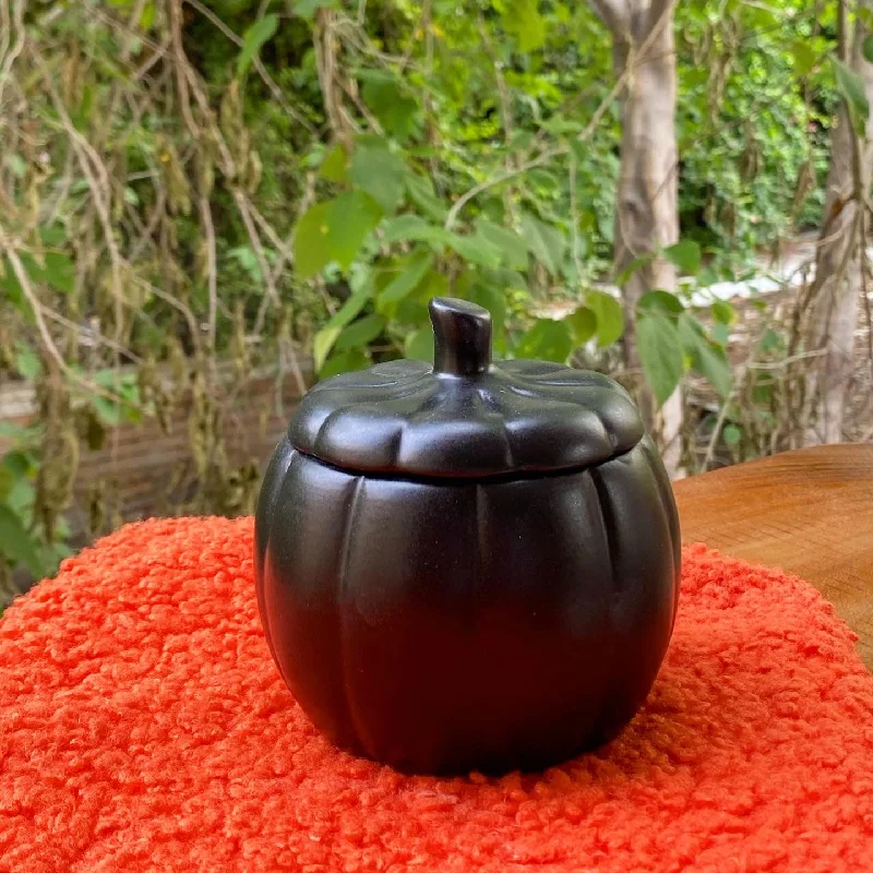 outdoor dinnerware for outdoor adventures-Black matte pumpkin small.