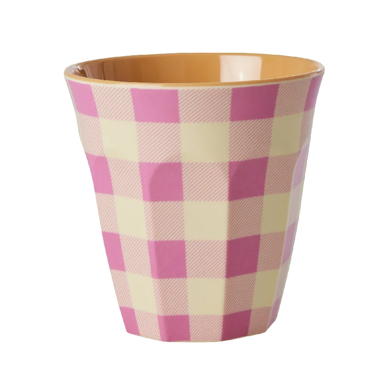 funny coffee cups with retro designs-Rice DK Melamine Cup with Check It Out Print - Medium - 250ml