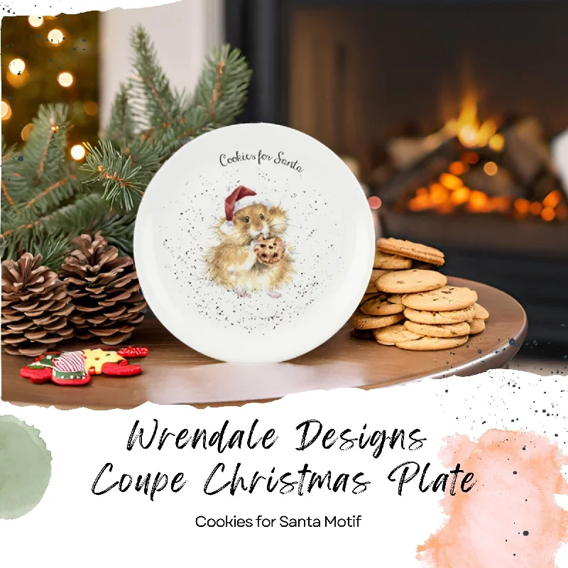 beautiful dinnerware set for celebrations-Royal Worcester Wrendale Designs Christmas Plate