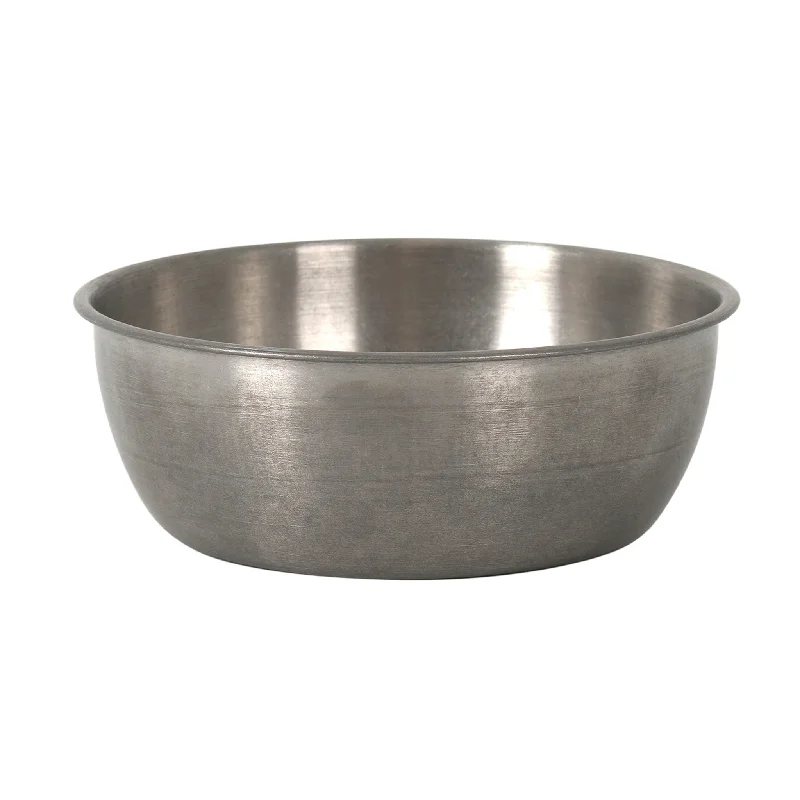 beautiful dinnerware set for celebrations-Vintage Style Stainless Steel Bowl, 14.5cm