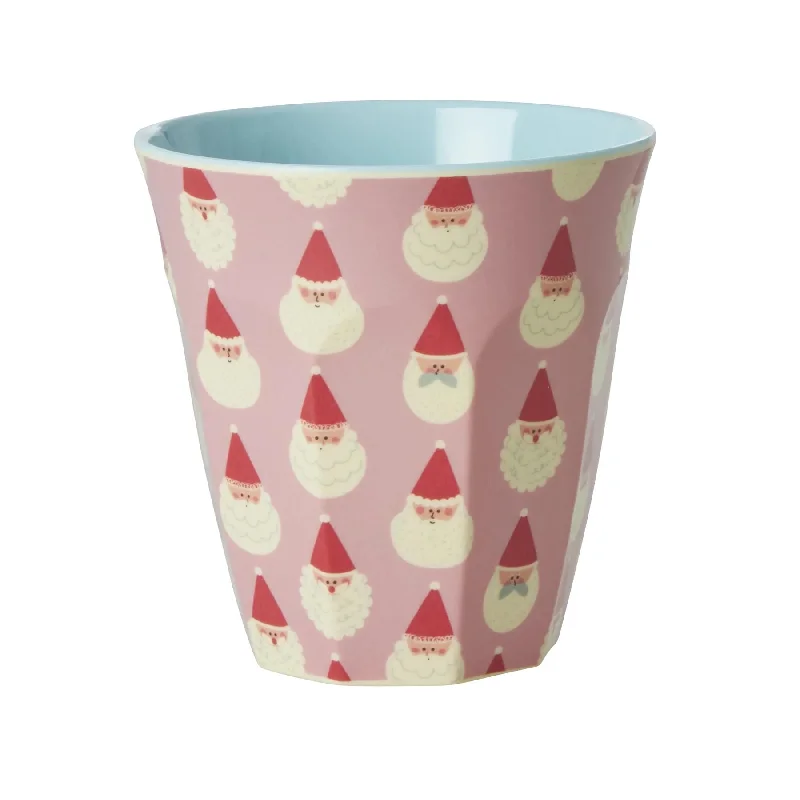 personalized coffee cups for office parties-Rice DK Melamine Cup with Santa Baby Print - Medium - 250 ml