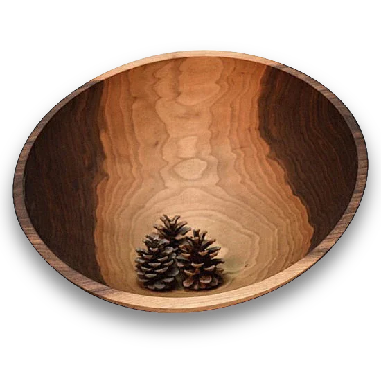 reusable dinnerware for eco-conscious families-JUMBO Colonial Hardwood Bowls