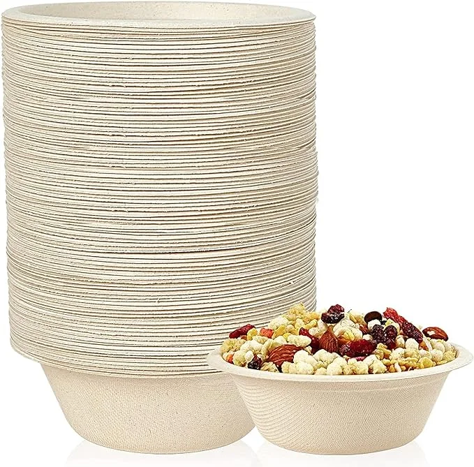 dinnerware for buffet-style dinners-BAGASSE BOWL (12 OZ-350ML) NATURAL-CARTON OF 1000PCS