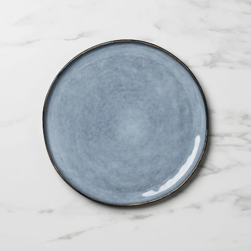 modern dinnerware set for casual dinners-Salisbury & Co Baltic Dinner Plate 26cm in Blue Grey