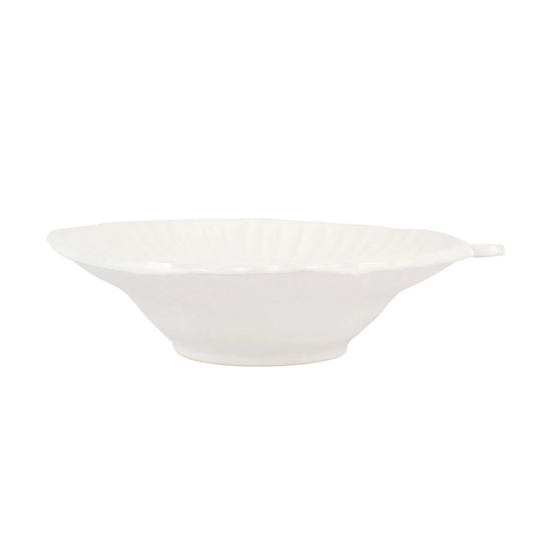 unbreakable dinnerware set for kids-Vietri Pesce Serena (Fish) White Serving Bowl - Medium