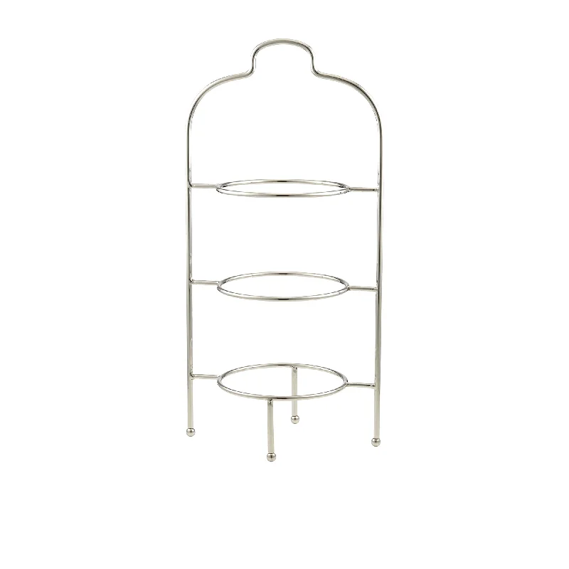 luxury dinnerware for fine dining occasions-Davis & Waddell Bistro 3 Tier Plate Stand 66cm